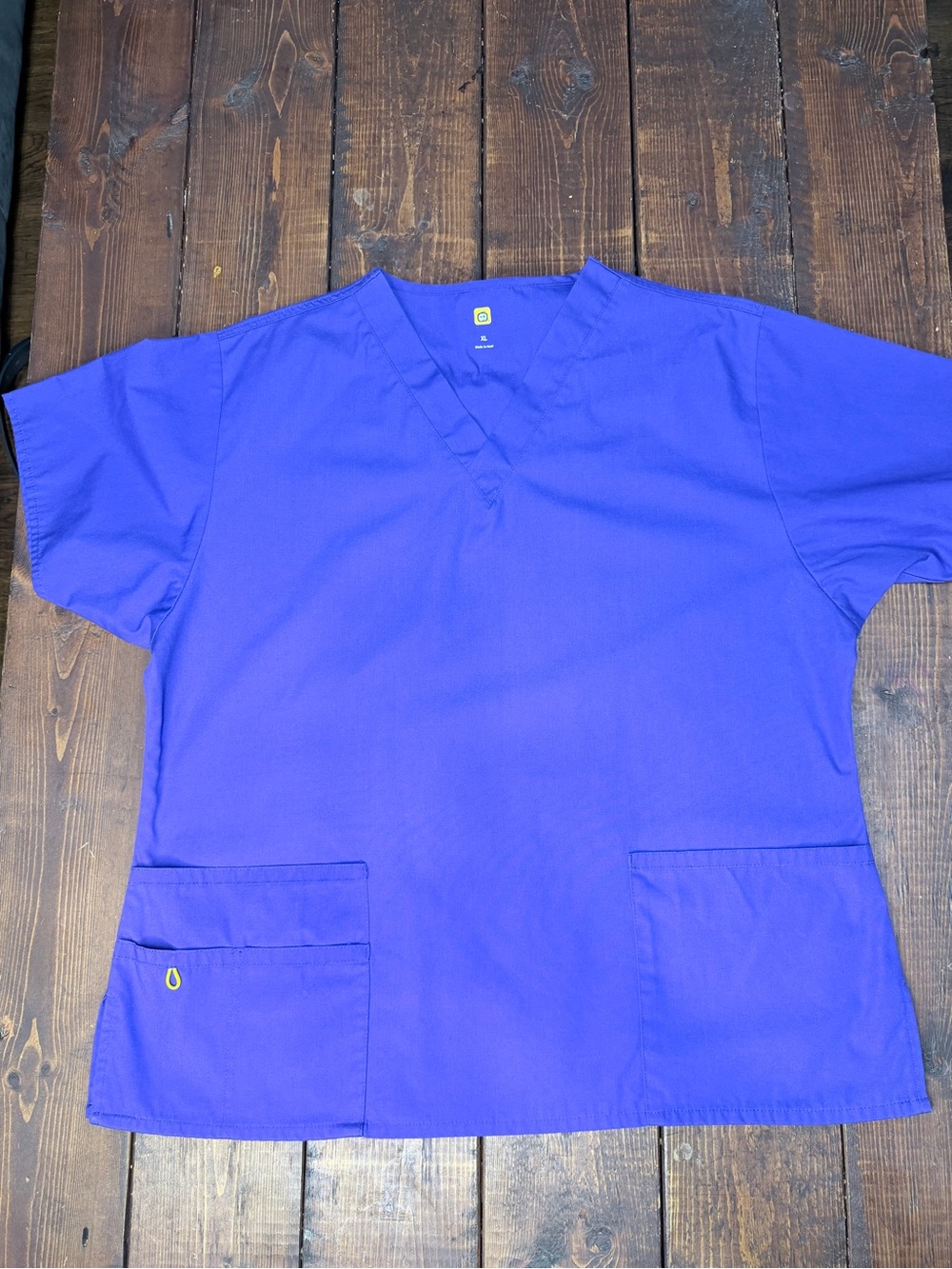 WonderWink Women's V-Neck Top - Royal Purple